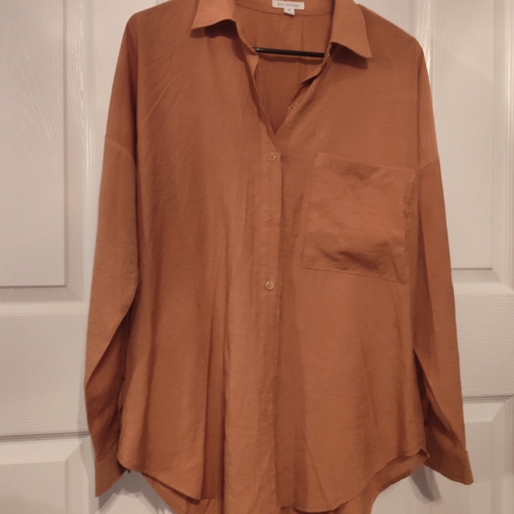 Rust Button-Up Shirt - Picture 1 of 3